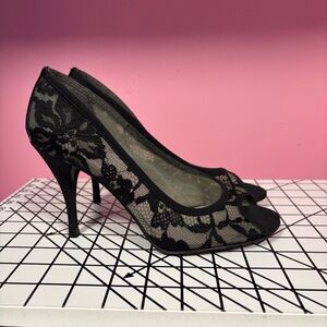 Stuart Weitzman open toe pumps